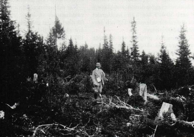 Hygge på Kroksjö hemman i Lycksele socken 1920-talet. Foto K E Kallin.
